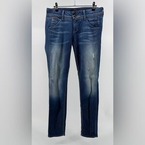 Hudson Flap Pocket Low Rise Jeans Y2K Medium Dark Wash, Women's 29